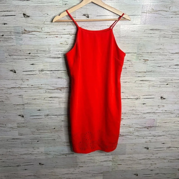 Banana republic dress size 4 orange  red - Picture 1 of 9